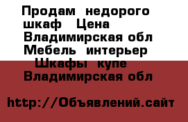 Продам  недорого   шкаф › Цена ­ 1 000 - Владимирская обл. Мебель, интерьер » Шкафы, купе   . Владимирская обл.